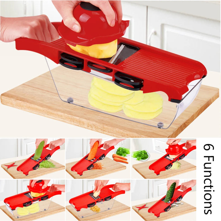 Multifunction Kitchen Slicer 6 Blades